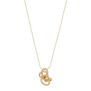 Twisted Thick Wire Pendant Necklace